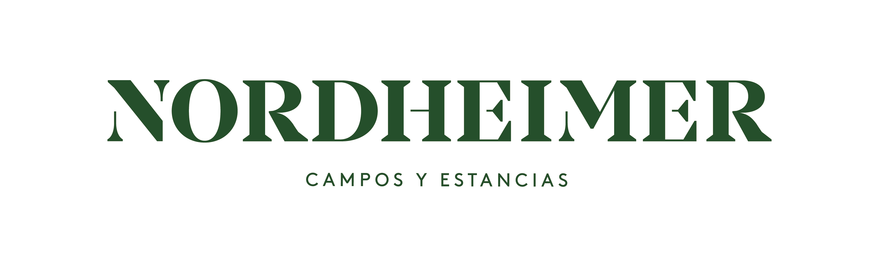 Logo Nordheimer Campos y Estancias PNG blanco